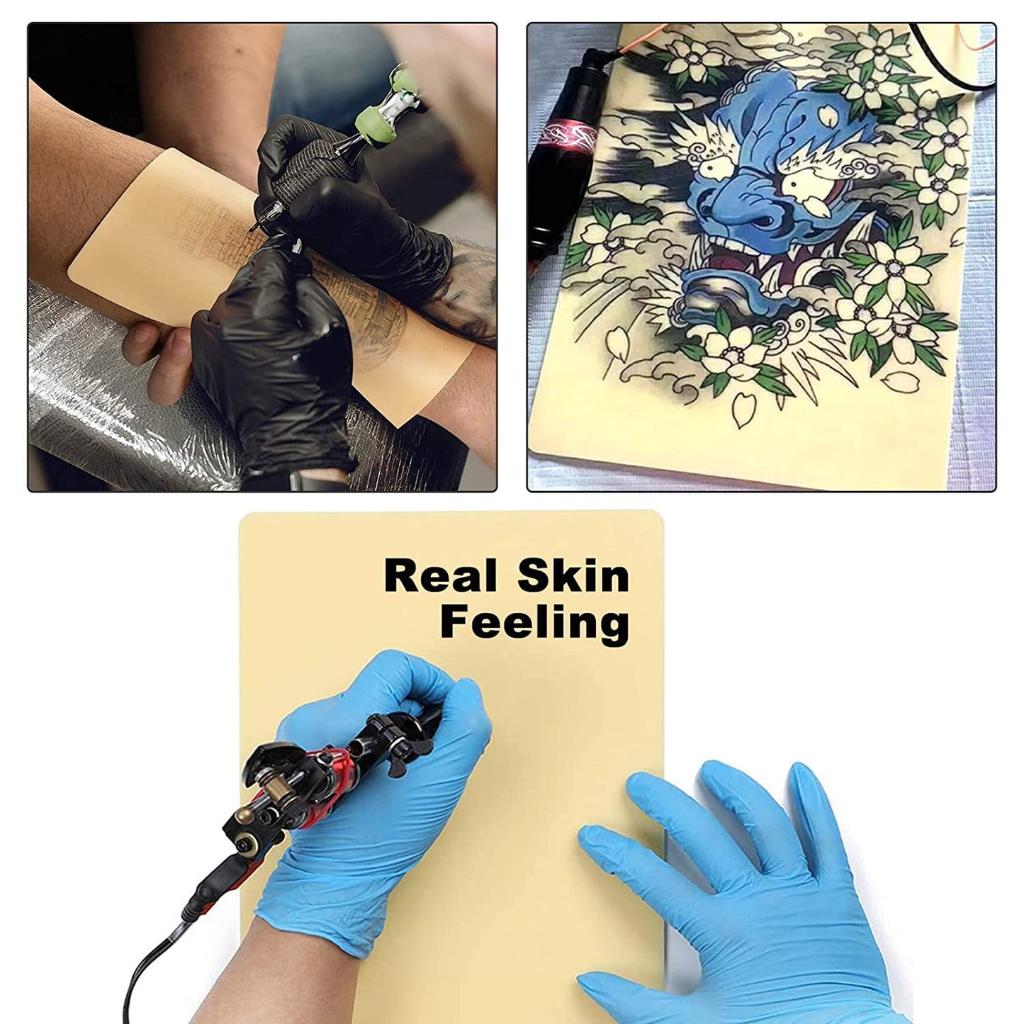 3MM A4 Tattoo Practice Skin — 6 Pack — included items