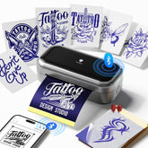 Small Wireless Tattoo Stencil Printer with 10pcs Transfer Paper, Compatible with Phone & Tablet, Bluetooth Mini Thermal Tattoo Printer Machine for Artists & Beginners
