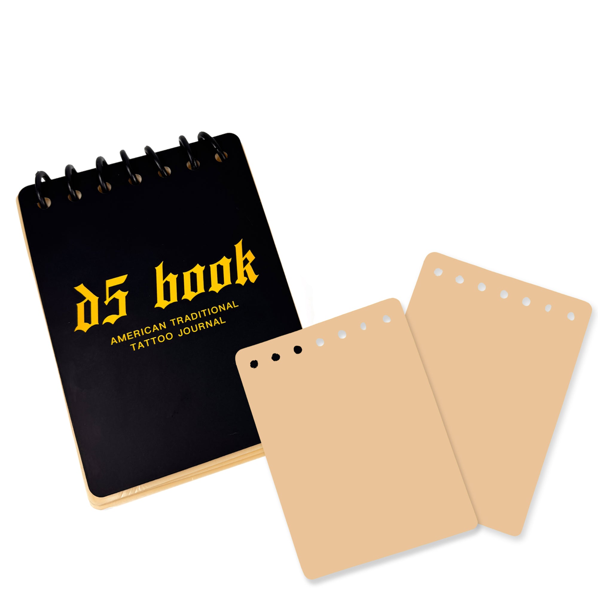 D5Tattoo Tattoo Practice Flipbook – 7 Sheets of 3MM Silicone Skin, Create Your Own Tattoo Training Journal, Portable & Reusable for DIY Tattoo Artists