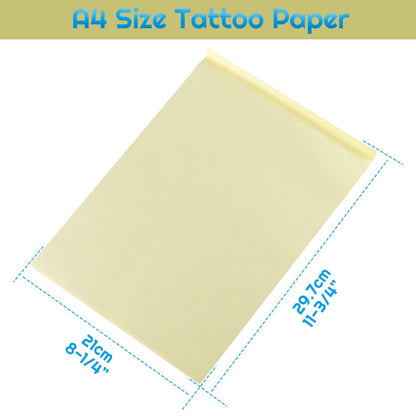 A4 Tattoo Transfer Paper — 100 Sheets — size and specification details