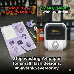 D5 Mini Tattoo Stencil Printer with 20pcs Transfer Paper,Tattoo Printer Machine for Tattoo Artists& Beginners,Compatible with Phone