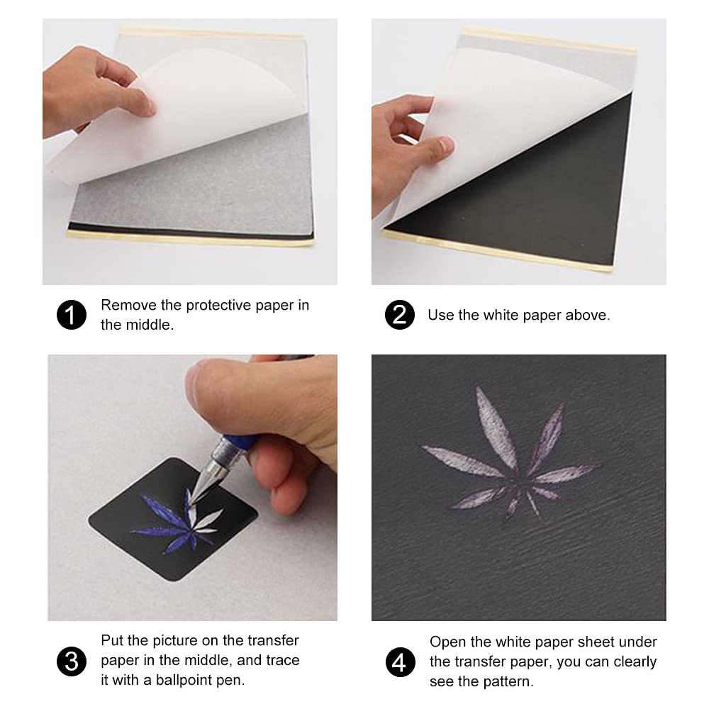 A4 Tattoo Transfer Paper — 100 Sheets — setup or use guide